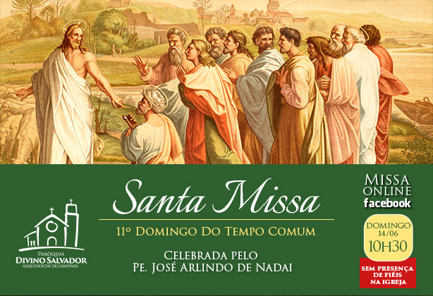 Missa Online | Assista à Santa Missa de 14 de junho 2020
