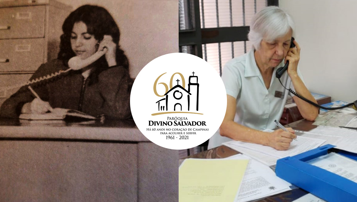Divino Salvador 60 anos: homenagem de Maria Aparecida de Carvalho, secretária da paróquia