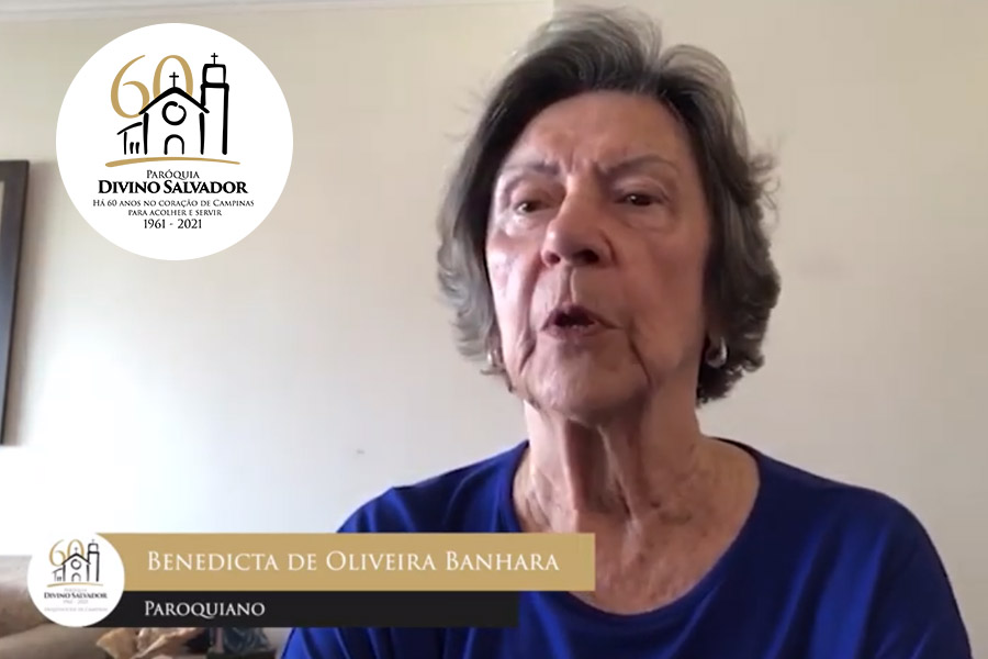 [Vídeo] Homenagem de Benedicta de Oliveira Banhara aos 60 anos da Divino Salvador