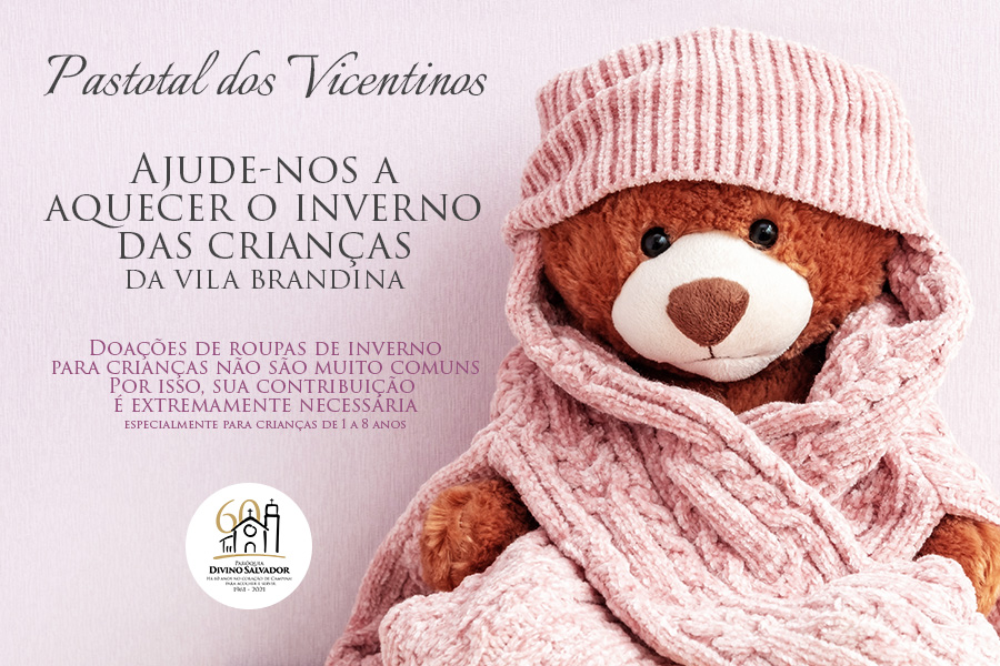 Ajude a aquecer o inverno das crianças da Vila Brandina