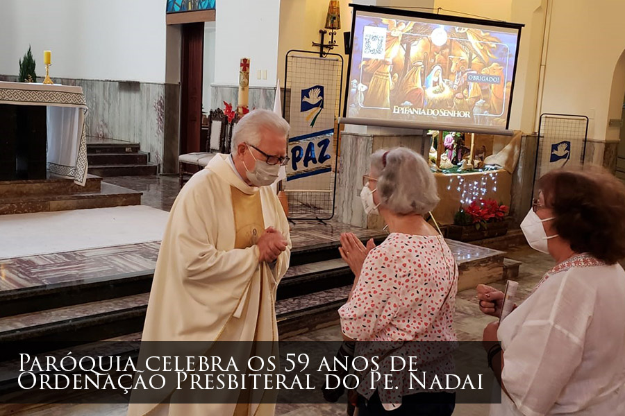 Paróquia celebra os 59 anos de Ordenação Presbiteral do Pe. Nadai